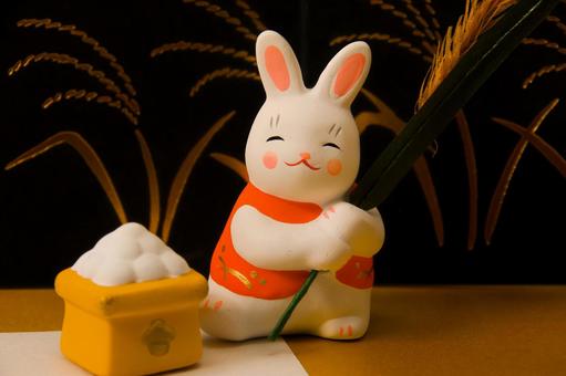 中秋の名月・うさぎ